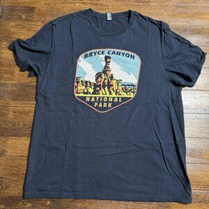 Bryce Canyon National Park Navy T-Shirt Mens X-Large Graphic Tee Travel Souvenir